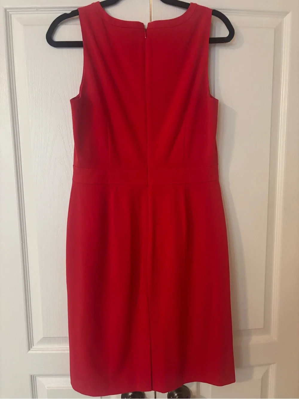J. Crew Sleeveless Red Sheath Dress